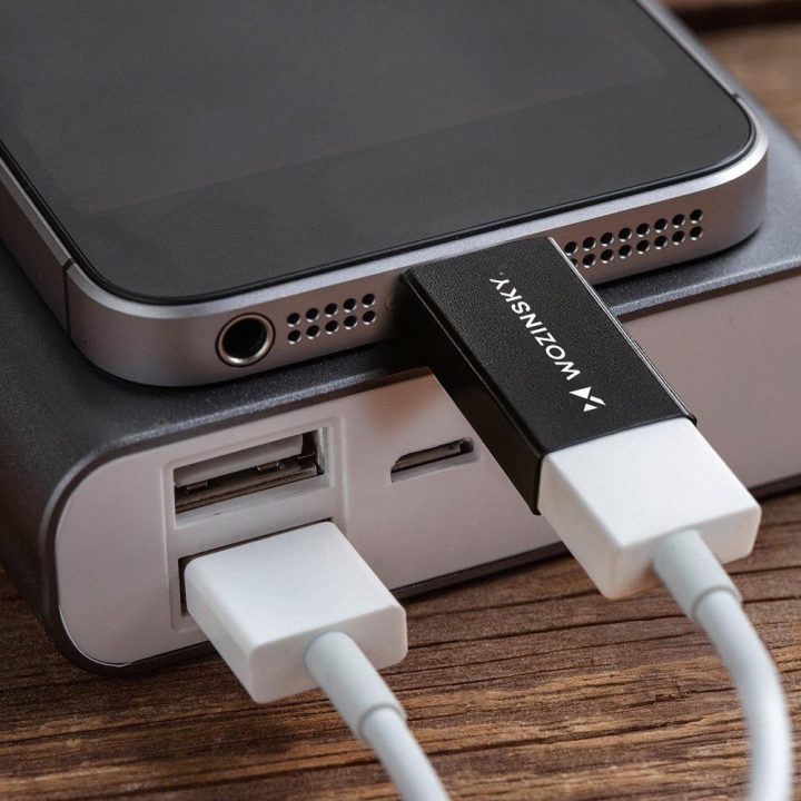 USB-C – USB-A adapteris 10 Gb/s juodas