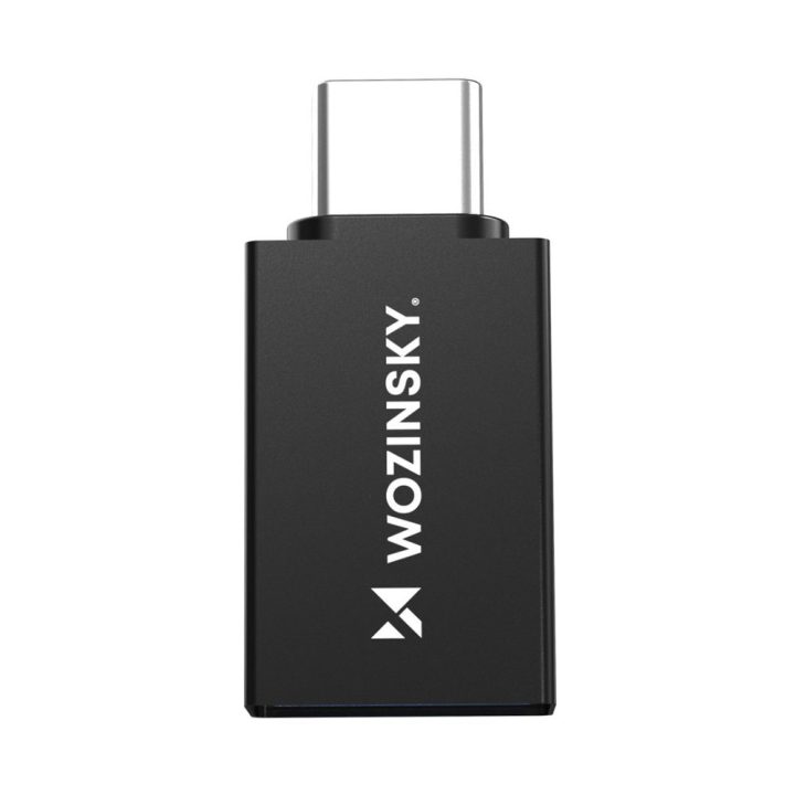 USB-C – USB-A adapteris 10 Gb/s juodas