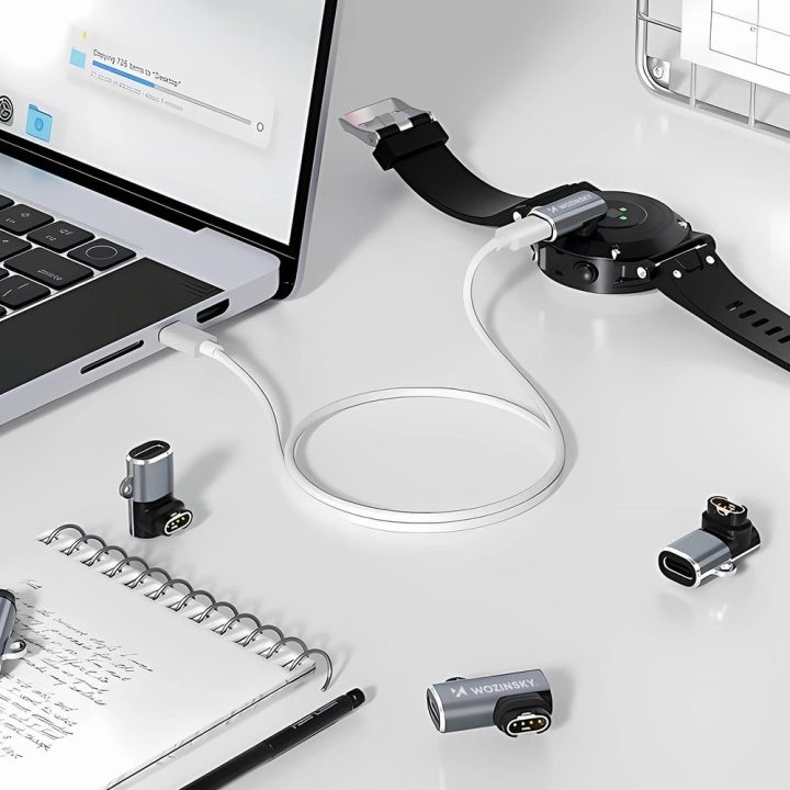 Adapteris Garmin išmaniajam laikrodžiui USB-C pilkas