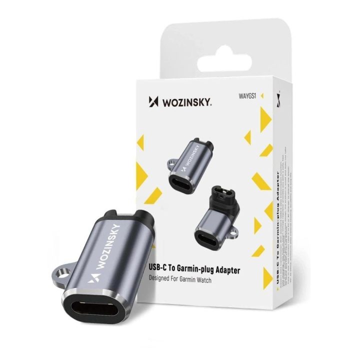 Adapteris Garmin išmaniajam laikrodžiui USB-C pilkas