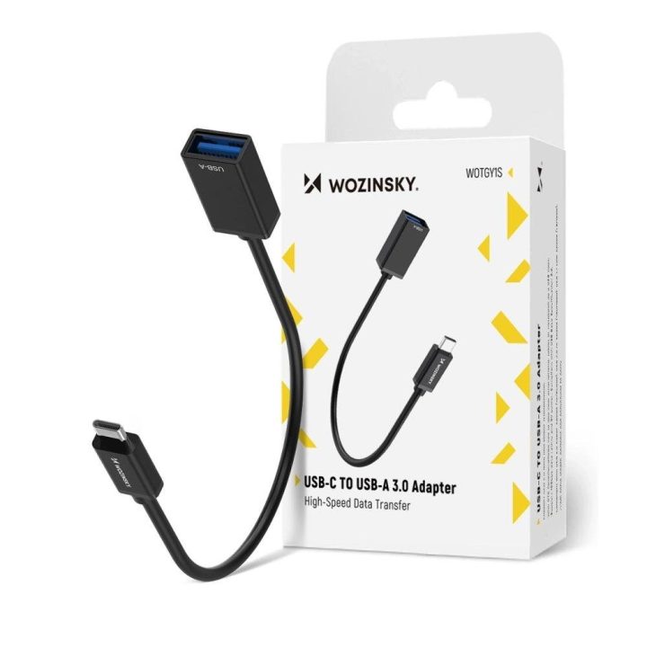 USB-C į USB-A 3.0 OTG adapteris juodas