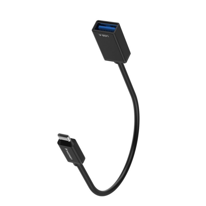 USB-C į USB-A 3.0 OTG adapteris juodas