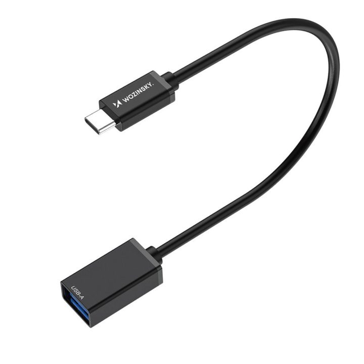 USB-C į USB-A 3.0 OTG adapteris juodas