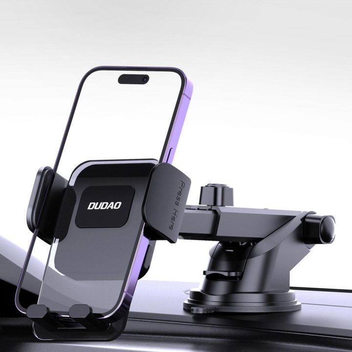 Telefonų laikiklis automobiliui juodas DUDAO F8Max+