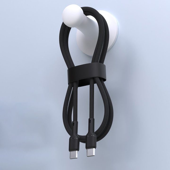 USB-C kabelis 65 W 2 m juodas