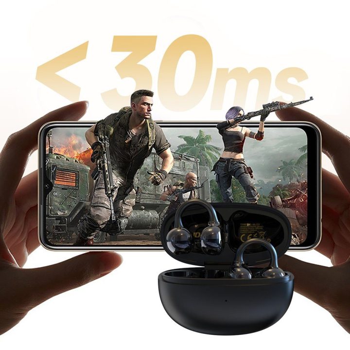 Belaidės ausinės juodos TWS Bluetooth U20
