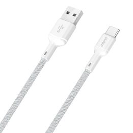 Įkrovimo laidas USB-A – USB-C baltas 1 m L9T 5A DUDAO