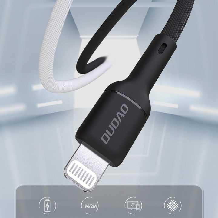 Įkrovimo laidas USB-C – Lightning 30 W juodas 1 m
