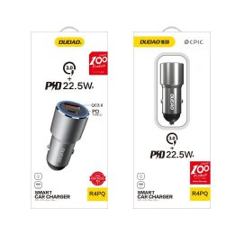 Automobilinis kroviklis USB-C PD pilkos spalvos 22,5 W