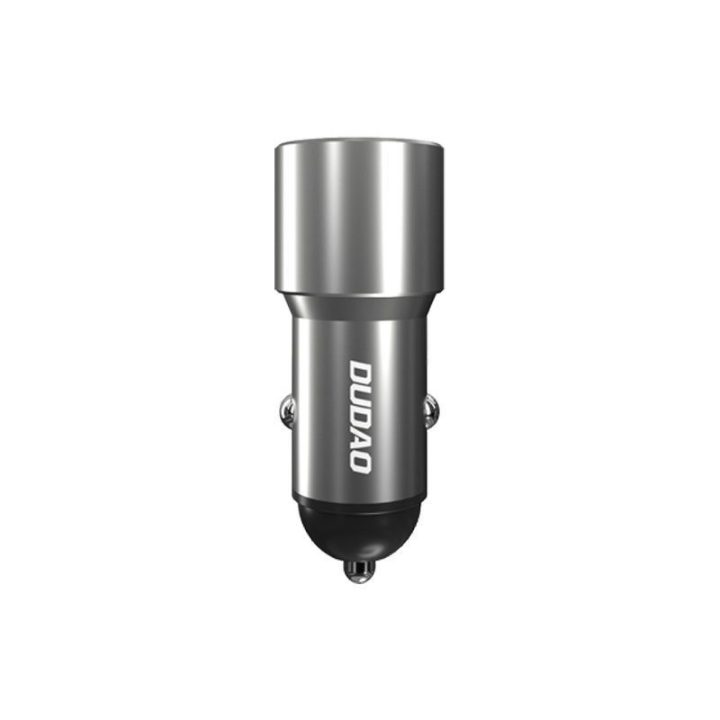 Automobilinis kroviklis USB-C PD pilkos spalvos 22,5 W
