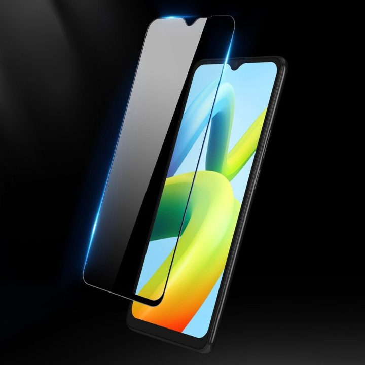 Grūdintas stiklas Xiaomi Redmi A2 / A1 9H juodas 9D
