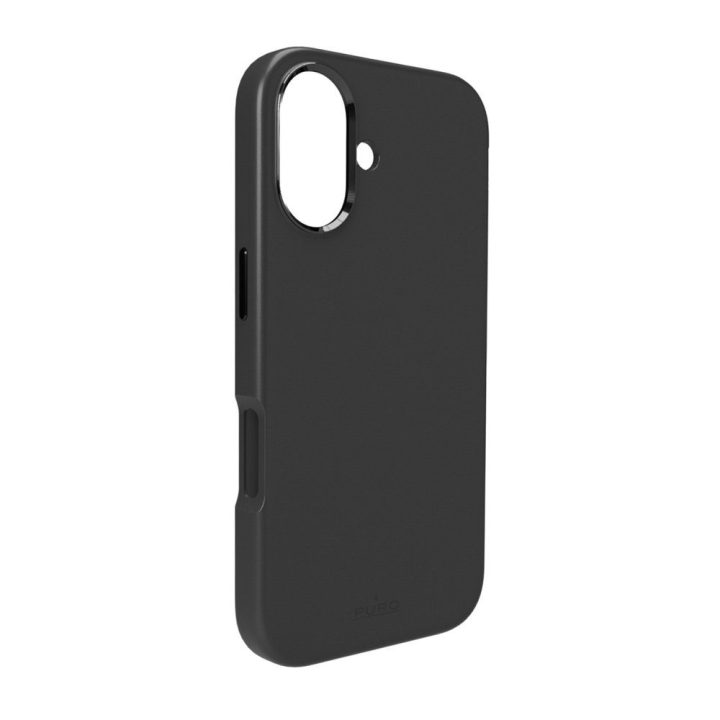Telefono dėklas iPhone 17 juodas silikoninis MagSafe Puro
