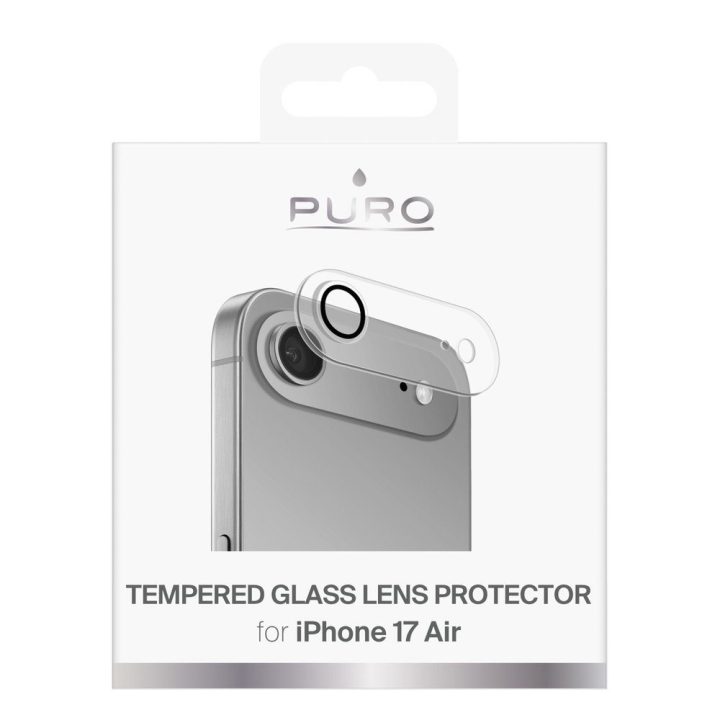 Grūdintas stiklas iPhone 17 Air kameros lęšiui Puro