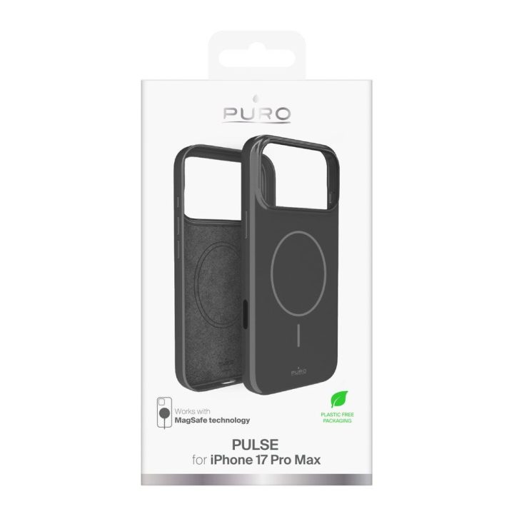 Telefono dėklas iPhone 17 Pro Max pilkas polikarbonatas Puro