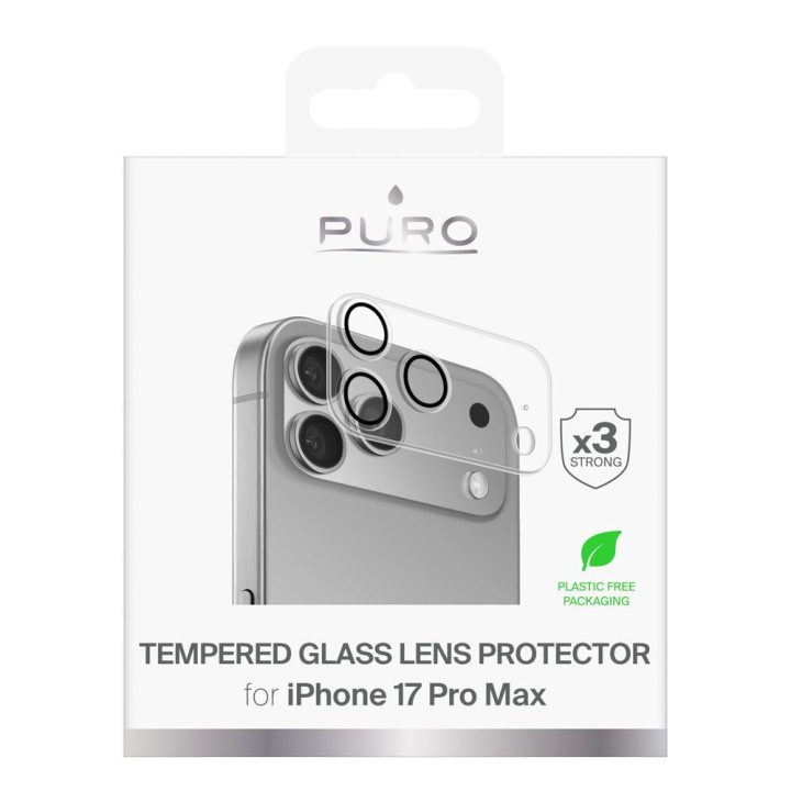 Grūdintas stiklas telefono kamerai iPhone 17 Pro Max Puro
