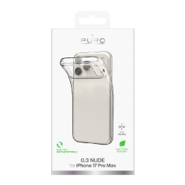 Telefono dėklas iPhone 17 Pro Max skaidrus ultra plonas TPU Puro
