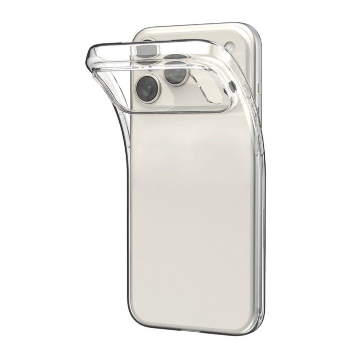 Telefono dėklas iPhone 17 Pro Max skaidrus ultra plonas TPU Puro