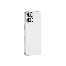 Objektyvo stikliukas iPhone 17 sidabrinis aliuminio rėmelis AmazingThing