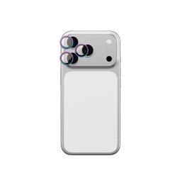 Objektyvo stiklas iPhone 17 Pro / Pro Max vaivorykštinis aliuminis AmazingThing