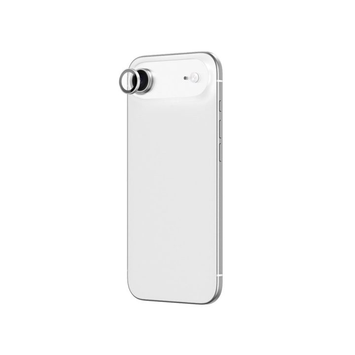Grūdintas lęšio stiklas iPhone 17 Air sidabrinis aliuminio rėmelis AmazingThing