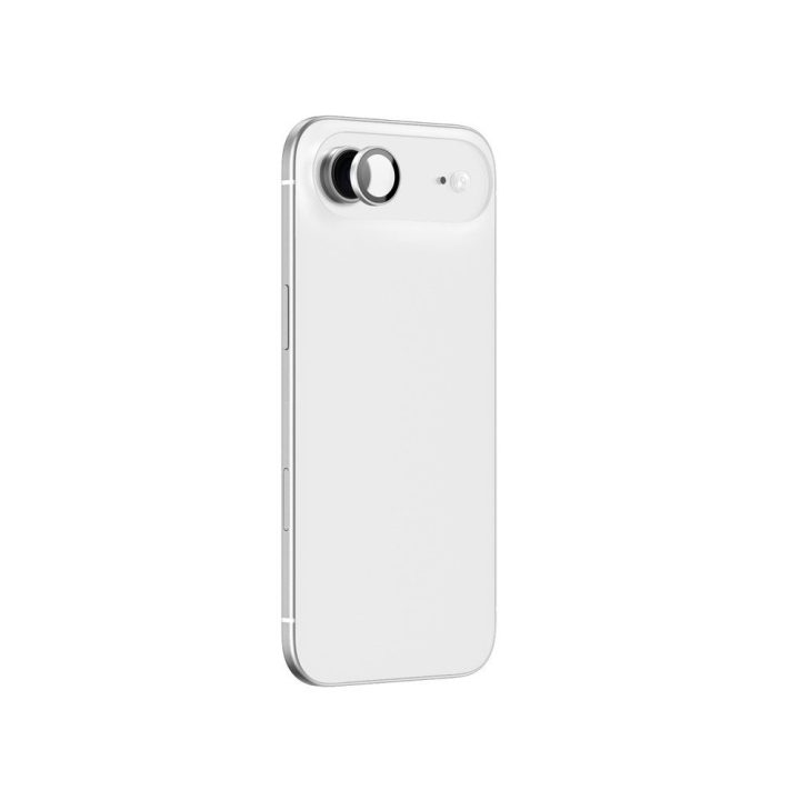 Grūdintas lęšio stiklas iPhone 17 Air sidabrinis aliuminio rėmelis AmazingThing