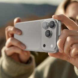 Objektyvo stiklas iPhone 17 Pro / Pro Max sidabrinis aliuminio rėmelis AmazingThing
