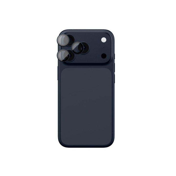 Objektyvo stiklas iPhone 17 Pro / Pro Max mėlynas aliuminio rėmelis AmazingThing