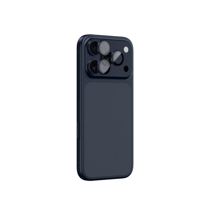Objektyvo stiklas iPhone 17 Pro / Pro Max mėlynas aliuminio rėmelis AmazingThing