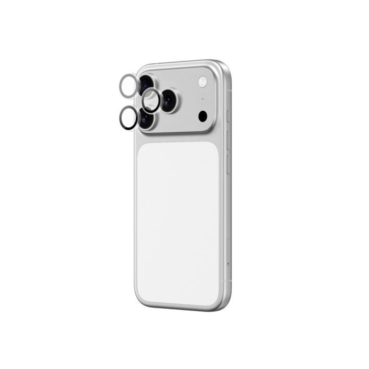 Apsauginis kameros stiklas iPhone 17 Pro / Pro Max juodas safyrinis AmazingThing