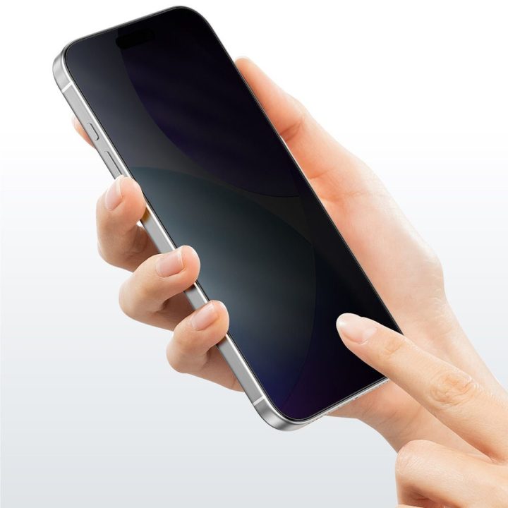 Grūdintas stiklas iPhone 17 Pro Max privatumo AmazingThing