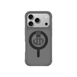 Telefono dėklas iPhone 17 Pro Max juodas su žiedu MagSafe AmazingThing