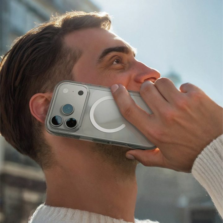 Telefono dėklas iPhone 17 Pro skaidrus MagSafe AmazingThing