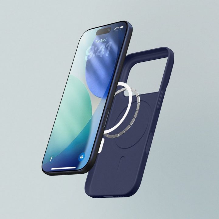 Telefono dėklas iPhone 17 Pro Max mėlynas MagSafe AmazingThing
