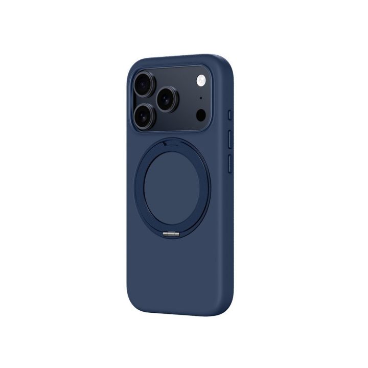 Telefono dėklas iPhone 17 Pro Max mėlynas su stovu AmazingThing