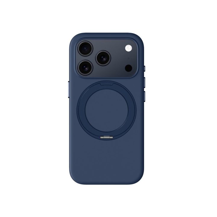 Telefono dėklas iPhone 17 Pro Max mėlynas su stovu AmazingThing