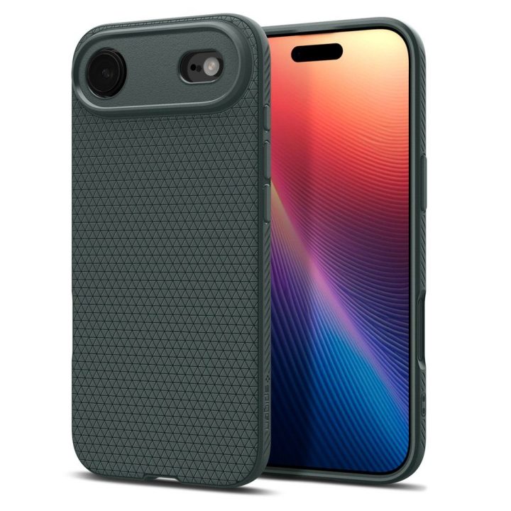 Telefono dėklas iPhone 17 Air žalias Spigen Liquid Air