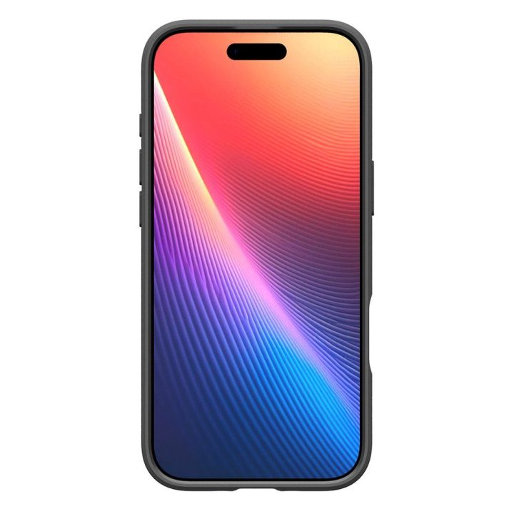 Telefono dėklas iPhone 17 juodas matinis Spigen