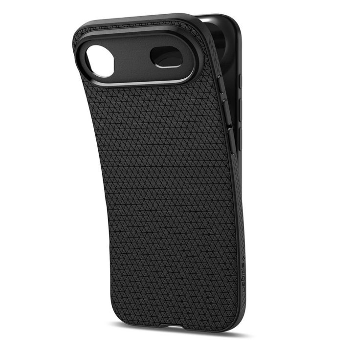 Telefono dėklas iPhone 17 juodas matinis Spigen