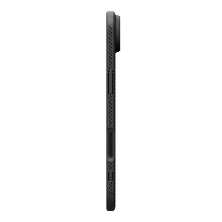 Telefono dėklas iPhone 17 juodas matinis Spigen