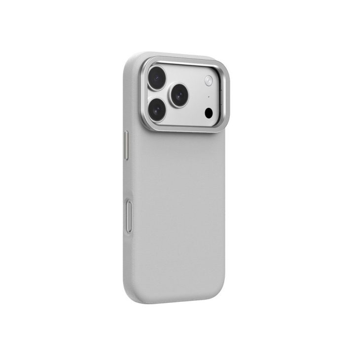 Telefono dėklas iPhone 17 Pro Max pilkas su stovu AmazingThing