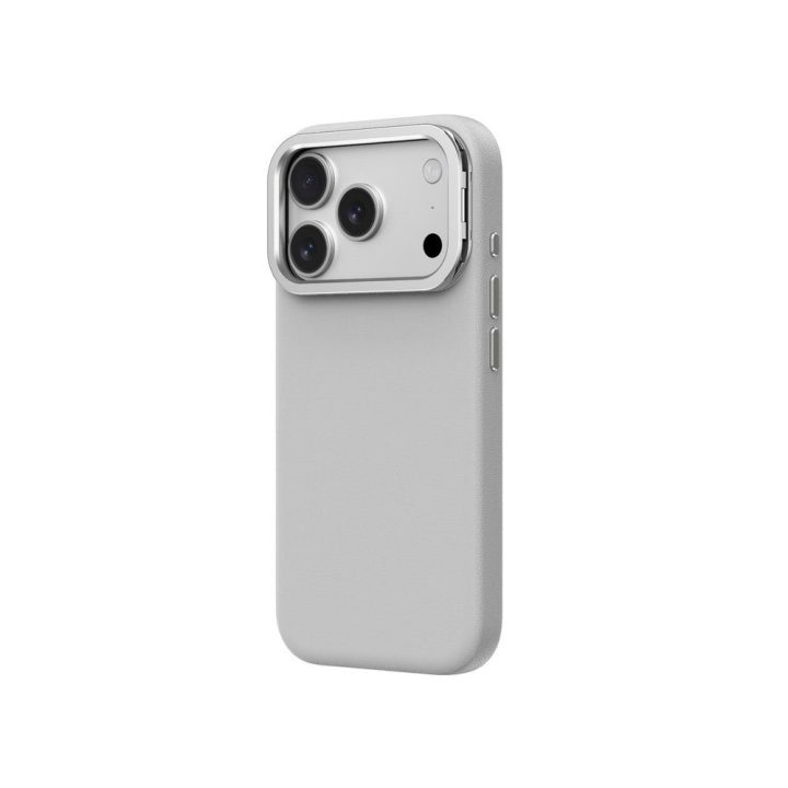 Telefono dėklas iPhone 17 Pro Max pilkas su stovu AmazingThing