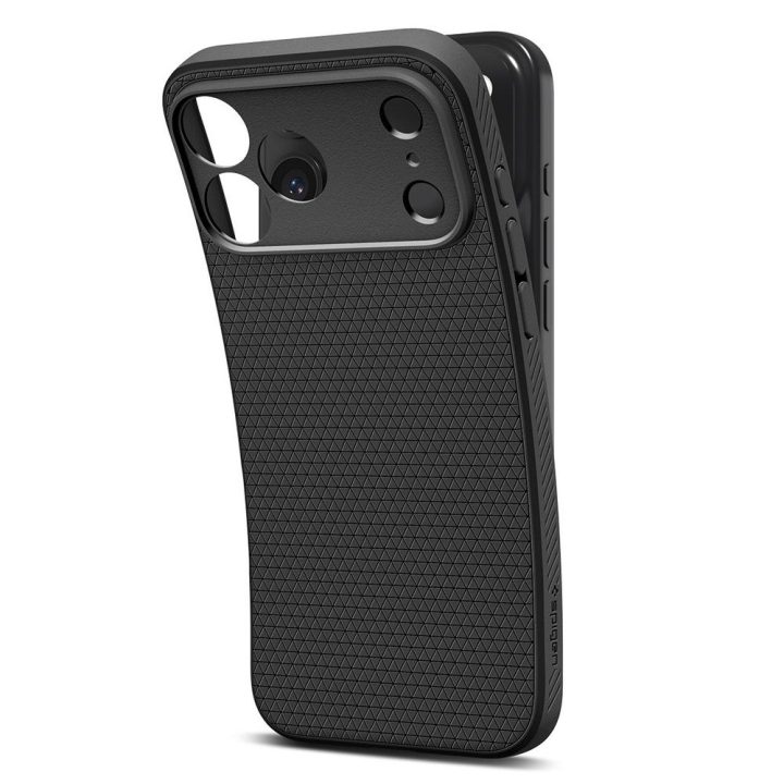 Telefono dėklas iPhone 17 Pro juodas matinis Spigen