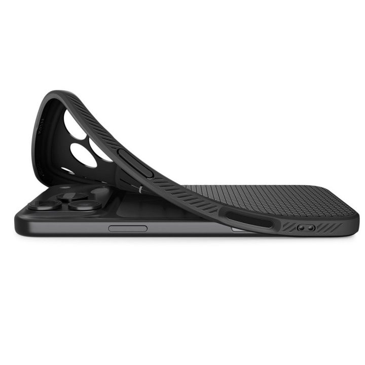 Telefono dėklas iPhone 17 Pro juodas matinis Spigen
