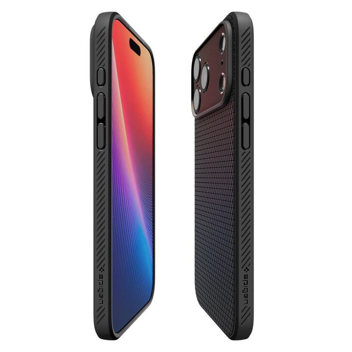 Telefono dėklas iPhone 17 Pro juodas matinis Spigen