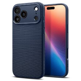 Telefono dėklas iPhone 17 Pro Max mėlynas Spigen Liquid Air