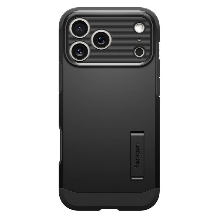 Telefono dėklas iPhone 17 Pro Max juodas MagSafe Spigen Tough Armor