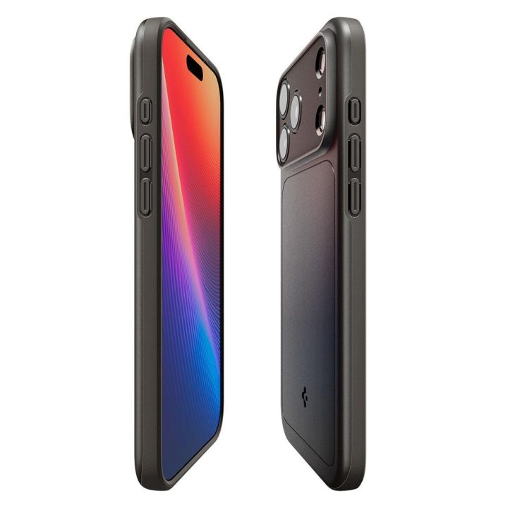 Telefono dėklas iPhone 17 Pro pilkas MagSafe Spigen Thin Fit