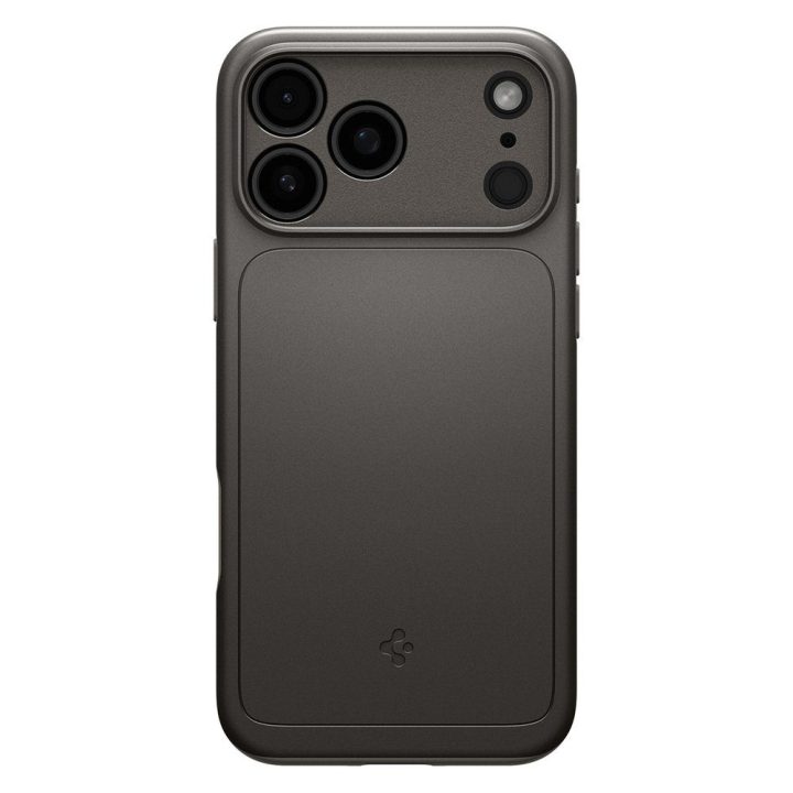 Telefono dėklas iPhone 17 Pro pilkas MagSafe Spigen Thin Fit
