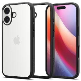 Telefono dėklas iPhone 17 juodas matinis Spigen