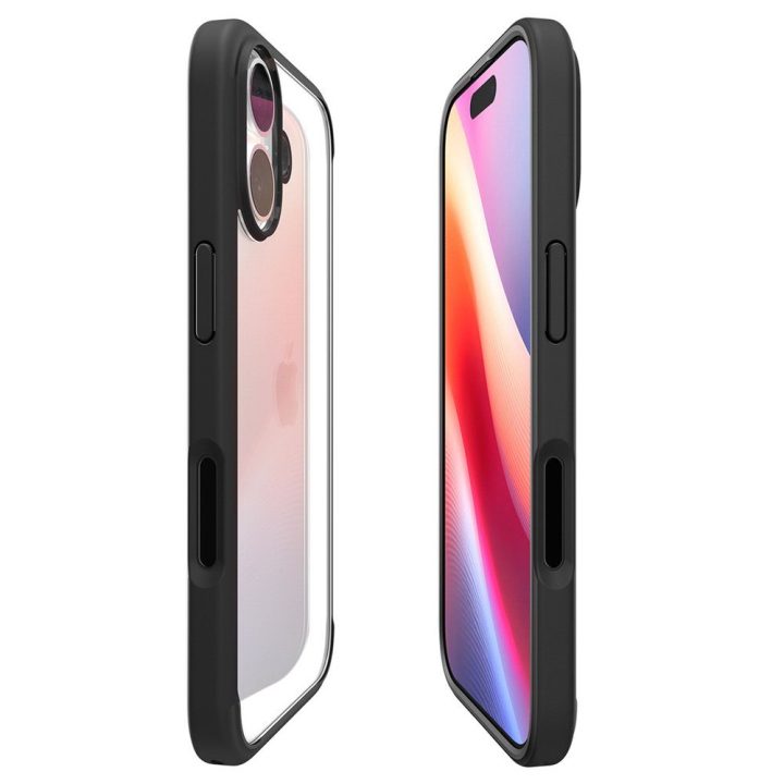 Telefono dėklas iPhone 17 juodas matinis Spigen